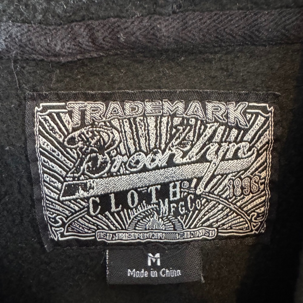 Brooklyn Cloth Womens Trippy World Graphic Sleeve Hoodie Black Pink Medium - Picture 6 of 7